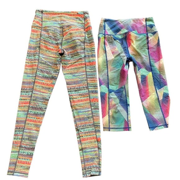 Victoria’s Secret Sport Knockout Multi-color Leggings Lot Sz S - Picture 2 of 10
